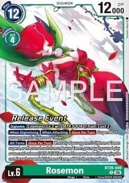 Rosemon Card Front
