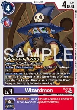 Wizardmon Card Front