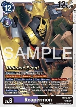 Reapermon Card Front