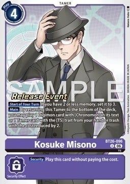 Kosuke Misono Card Front