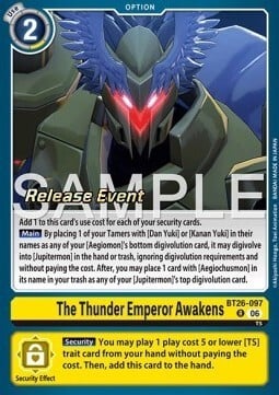 The Thunder Emperor Awakens Card Front