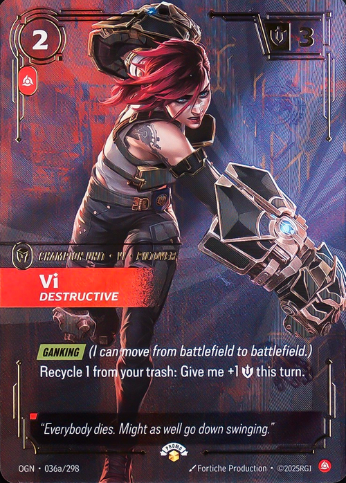 Vi - Destructive Card Front
