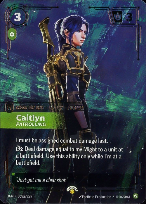 Caitlyn, Patrolling Frente