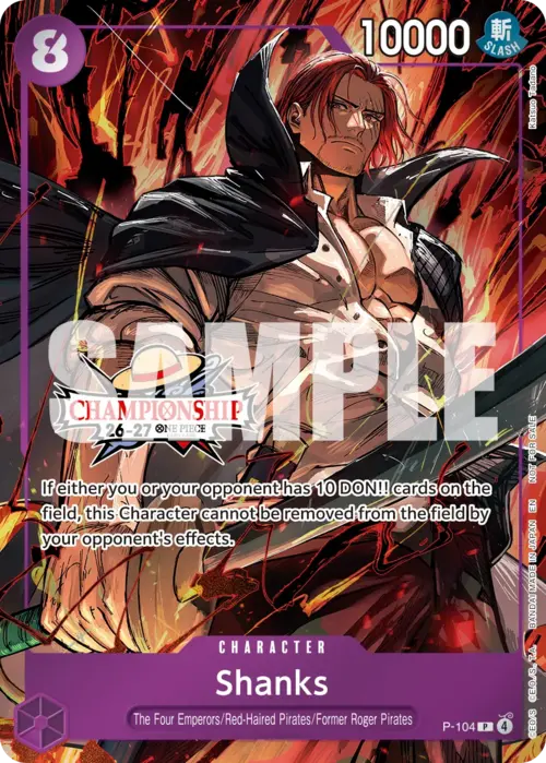 Shanks Card Front
