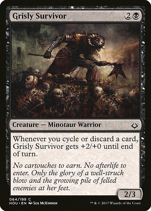 Grisly Survivor Card Front