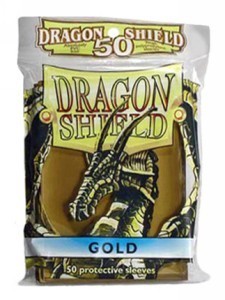 50 Dragon Shield Sleeves - Gold