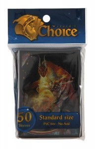 50 Wizard's Choice Dragon of the Lava Mountains Sleeves