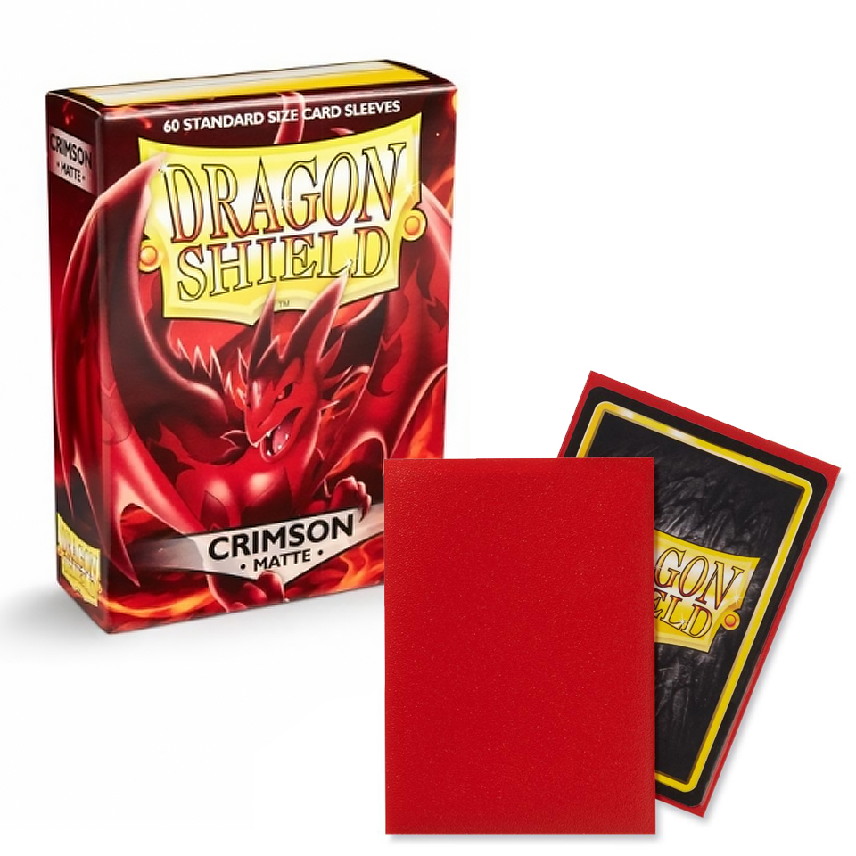 60 Dragon Shield Sleeves - Matte Crimson