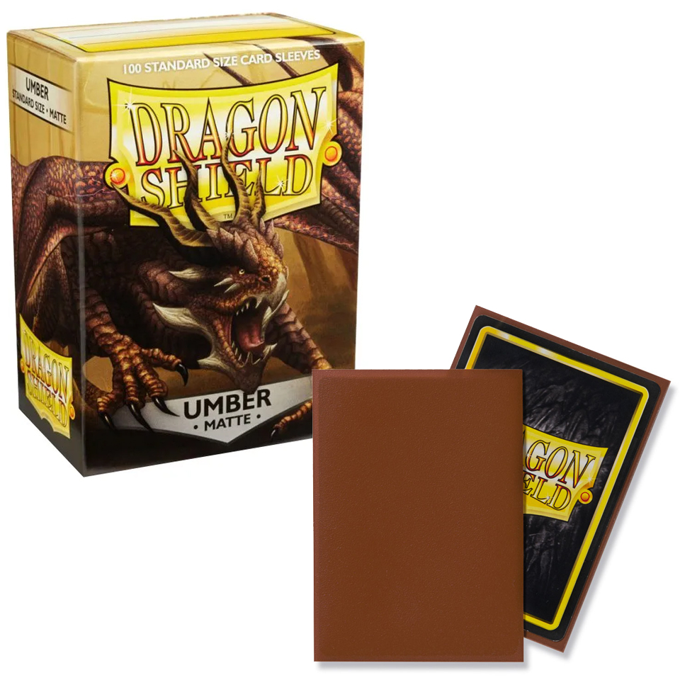 100 Dragon Shield Sleeves - Matte Umber