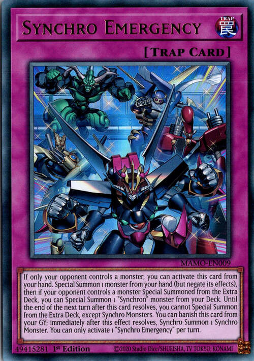 Emergenza Synchro Card Front