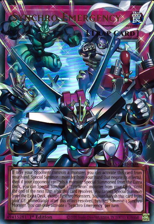 Emergenza Synchro Card Front