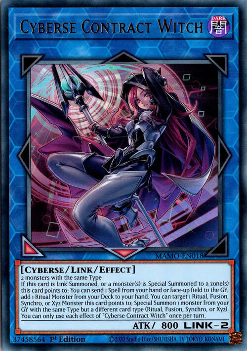 Cyberse Contract Witch Card Front