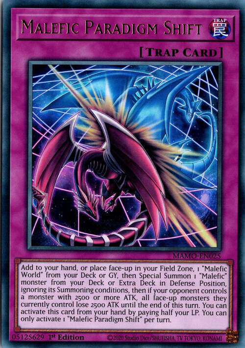 Malefic Paradigm Shift Card Front
