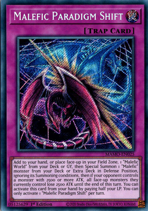 Malefic Paradigm Shift Card Front