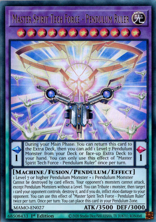 Maestro Forza Tech Spirito - Sovrano Pendulum Card Front