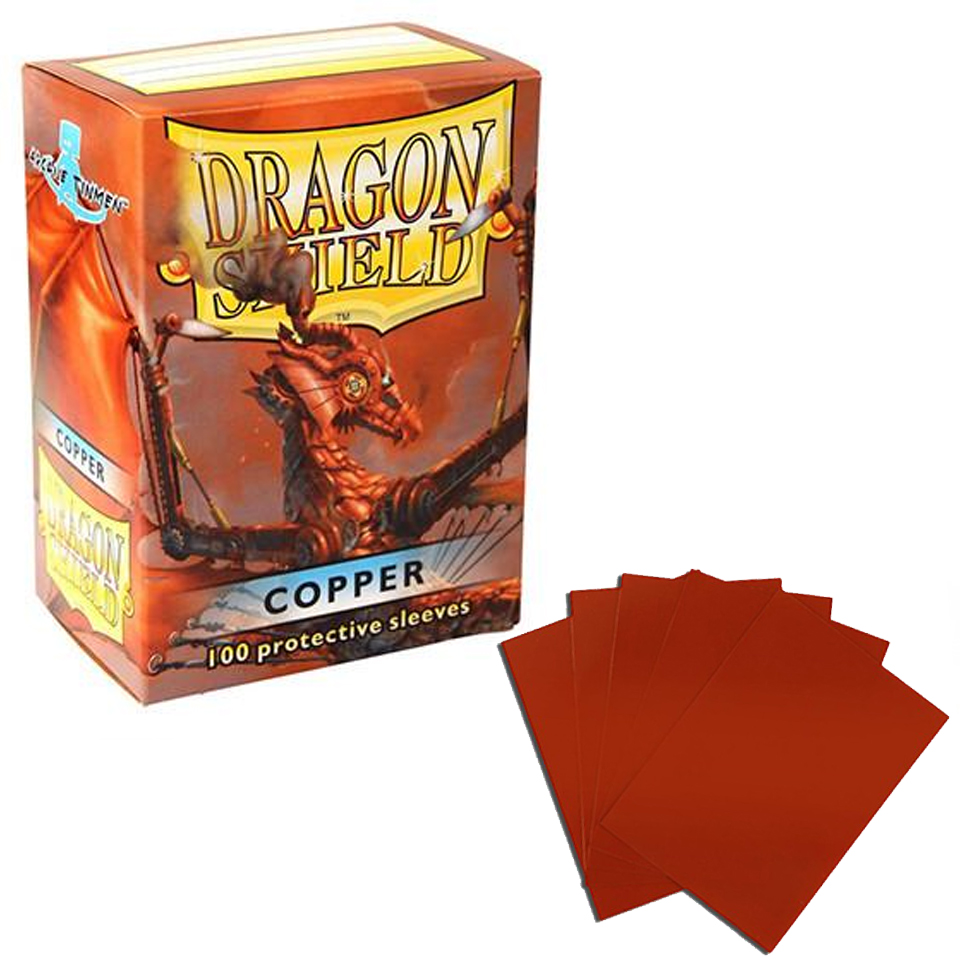 100 Dragon Shield Sleeves - Copper