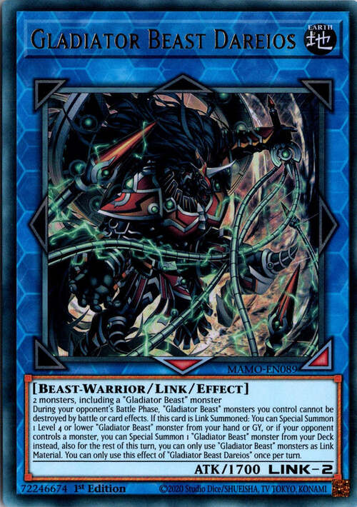 Gladiatore Bestia Dareios Card Front