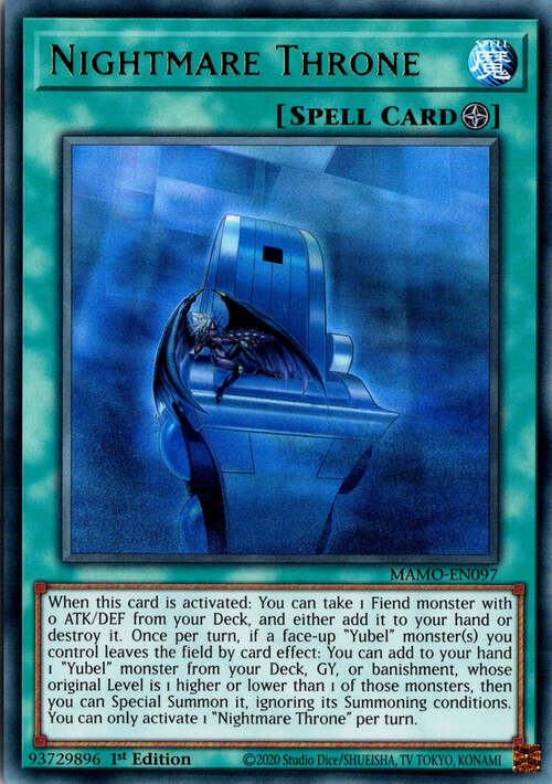 Trono dell'Incubo Card Front