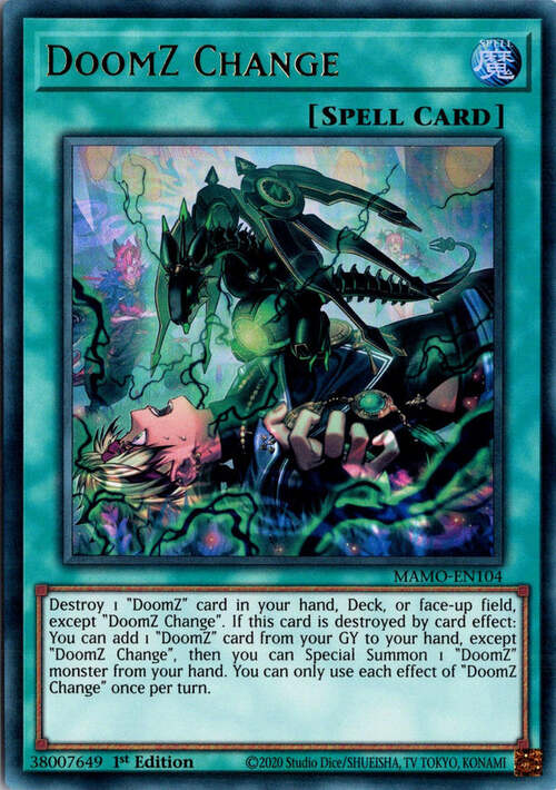 Cambio DoomZ Card Front