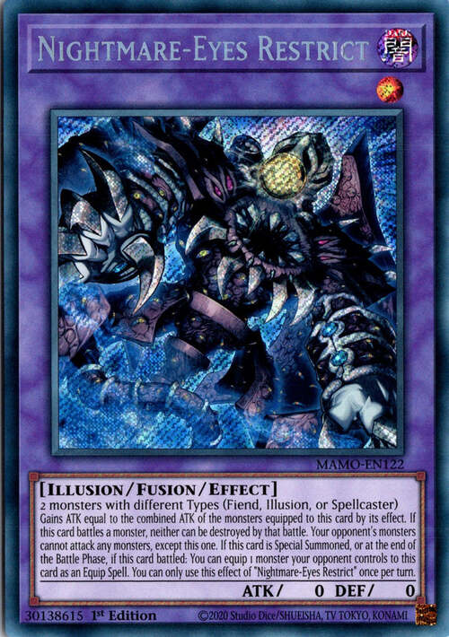 Nightmare-Eyes Restrict Card Front