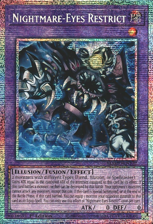 Nightmare-Eyes Restrict Card Front