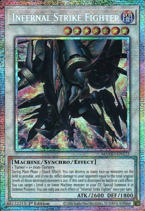 Infernal Strike Fighter Card Front
