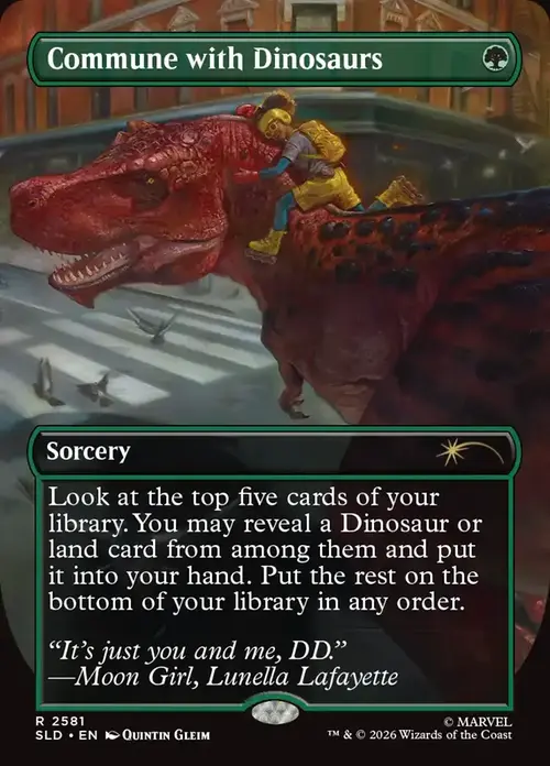 Sintonia con i Dinosauri Card Front