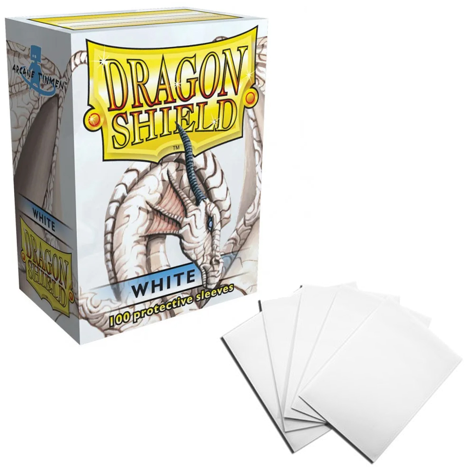 100 Dragon Shield Sleeves - White