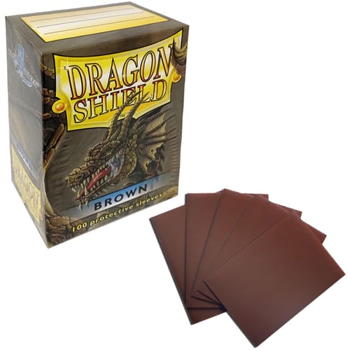 100 Dragon Shield Sleeves - Brown