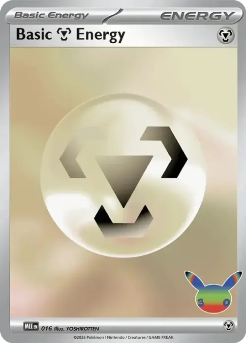 Basic Metal Energy Card Front