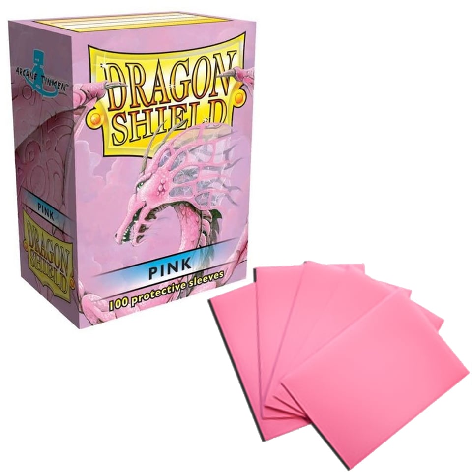 100 Dragon Shield Sleeves - Pink