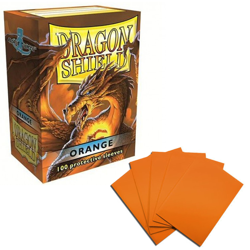 100 Dragon Shield Sleeves - Orange