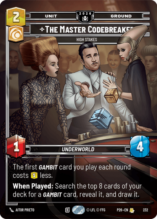 The Master Codebreaker - High Stakes Card Front