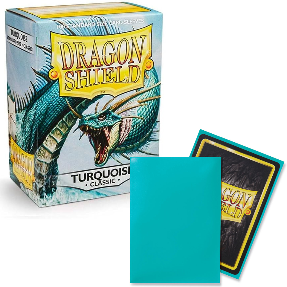 100 Dragon Shield Sleeves - Classic Turquoise