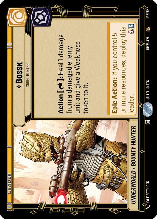 Bossk, Cruel Hunter Recto de la carte
