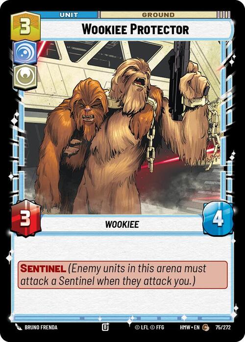 Wookiee Protector Card Front