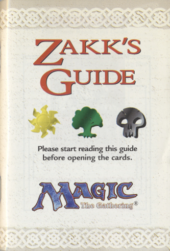 Introductory Two-Player Set: Zakk Instructions Booklet