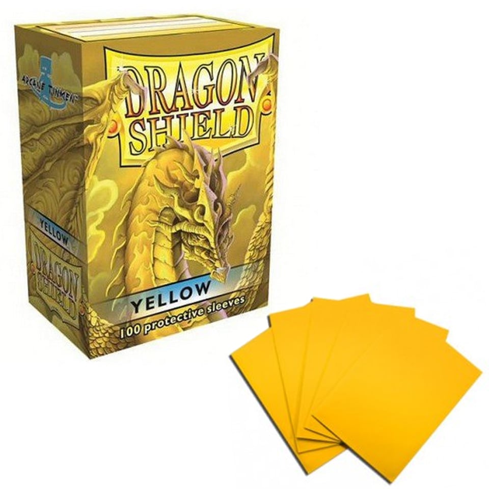 100 Dragon Shield Sleeves - Yellow