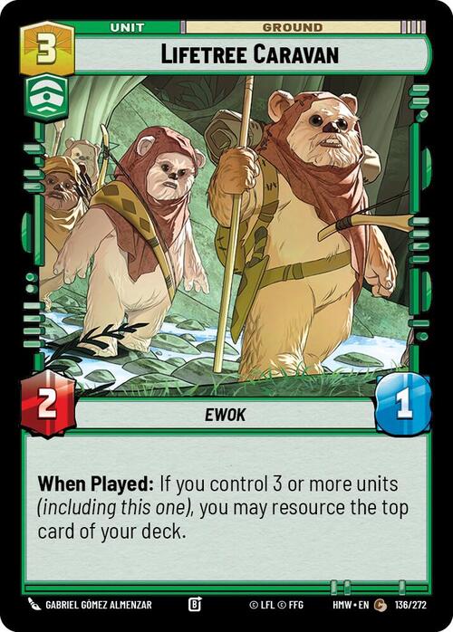 Lifetree Caravan Card Front