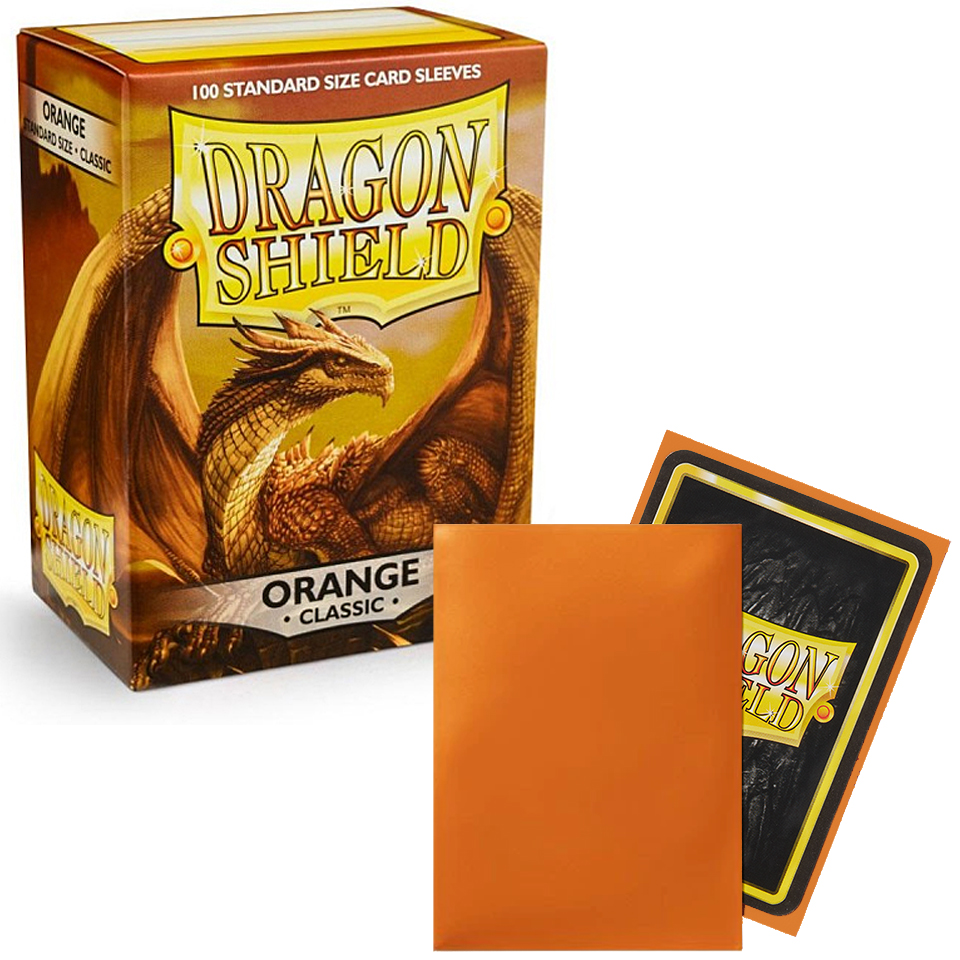100 Dragon Shield Sleeves - Classic Orange
