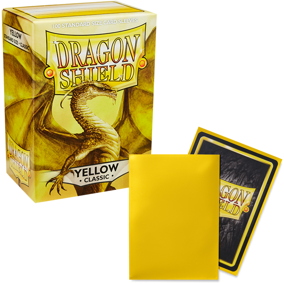 100 Dragon Shield Sleeves - Classic Yellow