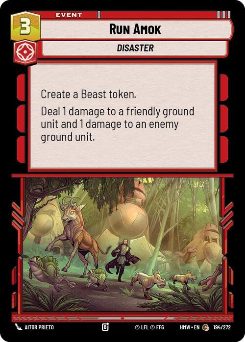 Run Amok Card Front