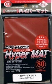 80 KMC Hyper mat Sleeves (Red)