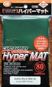80 KMC Hyper mat Sleeves (Green)