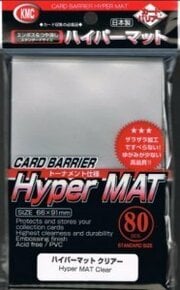 80 KMC Hyper mat Sleeves (Clear)