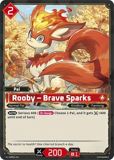 Rooby - Brave Sparks Card Front