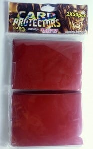 100 Card Way Sleeves (Red)