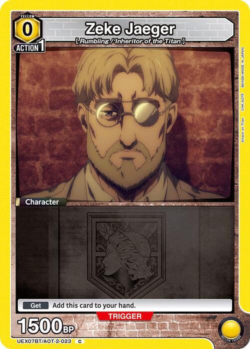 Zeke Jaeger Card Front