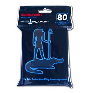 80 God Player Double Matt Sleeves (Black)