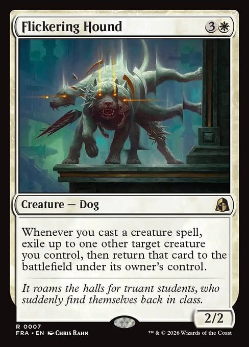 Flickering Hound Card Front